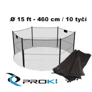 Proki Ochranná sieť k trampolíne 460 cm - 10 tyčí PRO-215-10