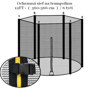 Proki Ochranná sieť na trampolínu 366 cm - 6 tyčí PRO-212-6