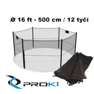 Proki Ochranná sieť na trampolínu 500 cm - 12tyčí PRO-216-12