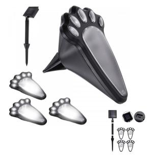 Solárne lampy LED záhradné nožičky - 4 ks PRO-15902