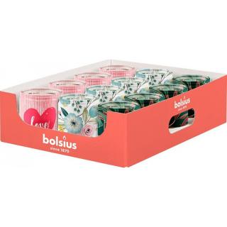 Sviečka Bolsius , 82/68 mm, v skle, PRO-2172772 - Srdce PRO-2172772