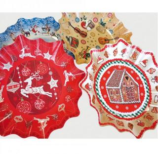 Vianočný tanier Hviezda 30 cm 2 ks OSM-49972 - A OSM-49972