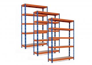 AKCIA - Balíček 3x Policový regál 2160x1400x400