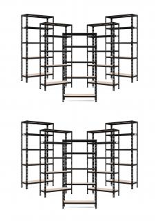 Balíček 10xSUPER HIT - Policový regál 1800x900x450 Farba: Modrá