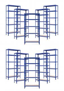 Balíček 10xSUPER HIT - Policový regál 1800x900x500 Farba: Biela