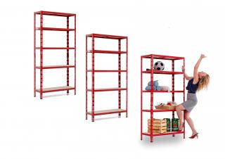 Balíček 3xSUPER HIT - Policový regál 1800x900x400 Farba: Modrá