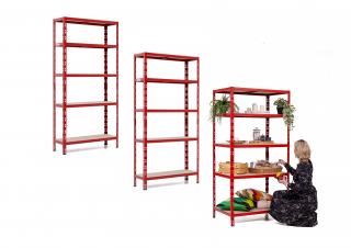 Balíček 3xSUPER HIT - Policový regál 1800x900x600 Farba: Modrá