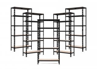 Balíček 5xSUPER HIT - Policový regál 1800x900x450 Farba: Modrá
