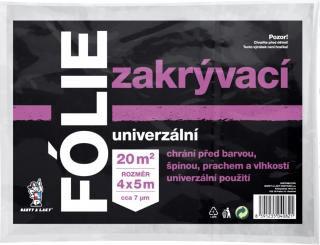 BALTOOL univerzálna zakrývacia fólia, 7 µ, 20 m², 4 × 5 m