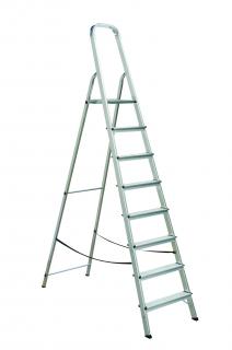 Jednostranný hliníkový rebrík, 7 priečok