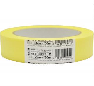 Mako Basic lepiaca páska zakrývacia hladký krep, 3 dni, do 60 ° C, 25 mm × 50 m