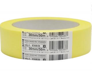 Mako Basic lepiaca páska zakrývacia hladký krep, 3 dni, do 60 ° C, 30 mm × 50 m