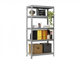 Policový regál 1800x800x400mm, nosnost 2250kg, bílý Farba: Svetlosivá