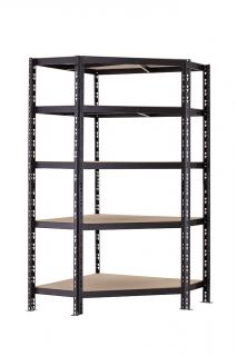 Rohový záťažový regál 2000x900x400, nosnosť 1000kg