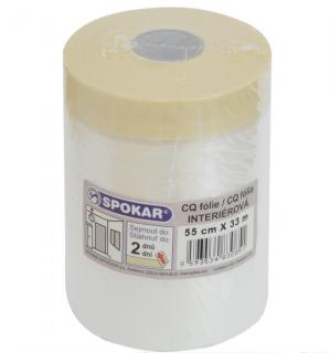 Spokar CQ fólia s papierovou páskou, 55 cm × 33 m