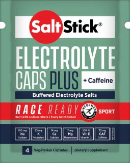 SaltStick Caps Plus 4  (minerální tablety proti křečím s kofeinem - balení 4 tablety)