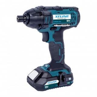 Aku Rázový uťahovák na bity 18V, 180Nm+batéria 2.0AH+nabíjačka 2.4A XT102760E