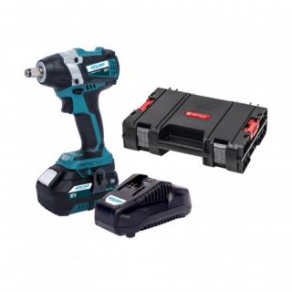 Aku Rázový uťahovák na hlavice 1/2"18V  300Nmbezuhlíkový + 5.0 Ah + Nabíjačka 3.5 A XT102830-1B5B
