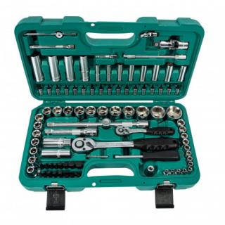 Gola sada 1/4"-1/2" 94-dielna s kovovými sponami H4056B