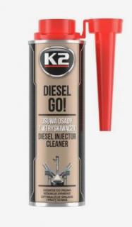 K2 - DIESEL GO! Čistič vstrekovačov 250ml