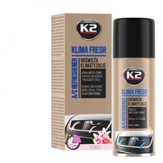 K2 KLIMA FRESH 150ml osviežovač klimatizácie - granát Balenie: K2 KLIMA FRESH FLOWER 150ml