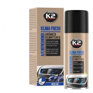 K2 KLIMA FRESH 150ml osviežovač klimatizácie - granát Balenie: K2 KLIMA FRESH NEW CAR 150ml