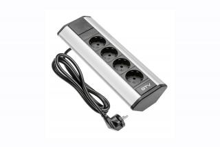 GTV elektrická rohová zásuvka Port 4 x 220V AE-PBKT4U-80