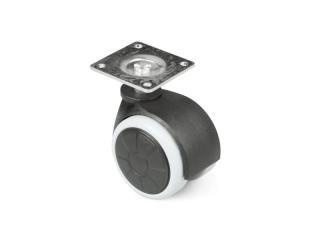 nábytkové koliesko 50 mm čierne pogumované