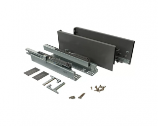 Zásuvka s bočným panelom DTC Magic Star Plus 3D jednoduchá montáž 126 mm antracitová Délka: 550