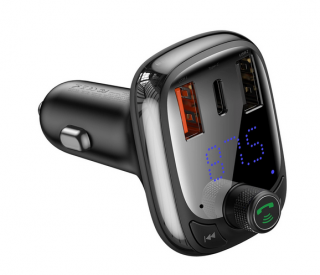 Bluetooth vysílač/nabíječka do auta Baseus S-13 – černá