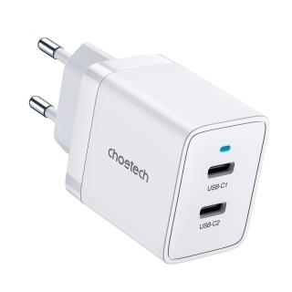 Choetech 2xUSB-C PD 40W nabíječka bílá (Q5006-EU)