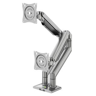 STRICT BRAND DS150-2 Nastavitelný držák pro 2 monitory 17–33" nosnost ramene 10 kg černý
