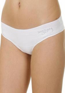 BAVLNĚNÁ TANGA LOVELYGIRL 6006 - XL bílá