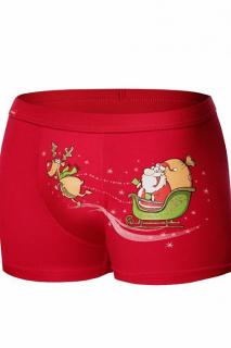 boxerky vánoční Cornette 007/67 Santa Sleigh - L