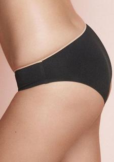 dámské kalhotky LORMAR NATURALE Slip - M černé
