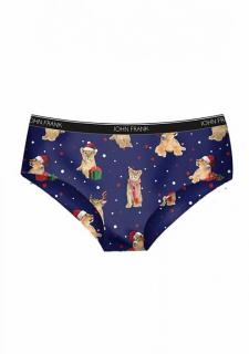 DÁMSKÉ VÁNOČNÍ KALHOTKY JOHN FRANK WJFD-H39 - XL