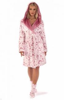 dámský župan Vestis 4856 FLORA 3302 pudr - XL