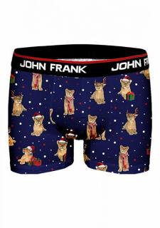 PÁNSKÉ VÁNOČNÍ BOXERKY JOHN FRANK JFBD17 - XL originál