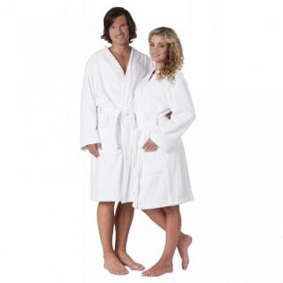 unisex župan Vestis 1250 SAUNA 0100 bílý kimono - XL bílá