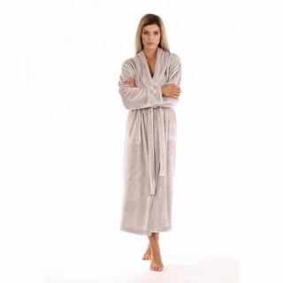unisex župan Vestis 2156 SIENA dlouhá 9151 ŠEDÁ límec - XL šedá