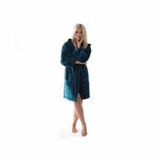 unisex župan Vestis 3356 SIENA 6430 petrolej - L/XL petrolejová