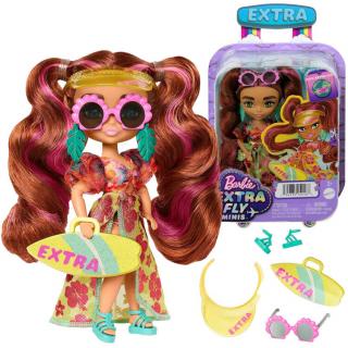 Barbie Extra Fly Minis Bábika v Slnečných okuliaroch + Kaberka surfová doska