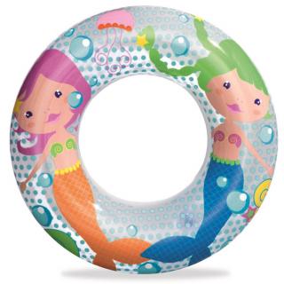 Bestway 36113 Detské Nafukovacie Plávacie koleso Morské Panny 51cm, od 3 do 6 rokov