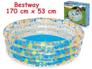 Bestway 51048 Nafukovací okrúhly bazén pre deti Ovocie 170 cm x 53 cm
