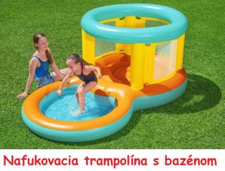 Bestway 52385 Nafukovacia trampolína pre deti s bazénom 239 cm x 142 cm