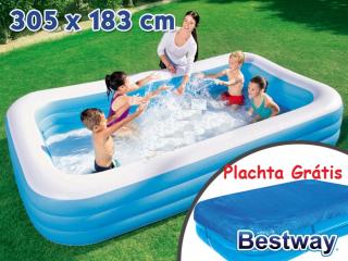Bestway 54009  Nafukovací bazén s prikrývkou 305 cm x 183 cm