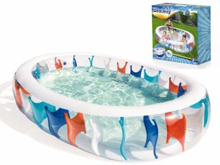 Bestway 54066 Nafukovací bazén pre deti Elipsa 229cm x 152cm 