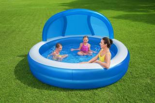 Bestway 54337 Detský Nafukovací bazén so striežkou a sedadlom 241 cm x 140 cm