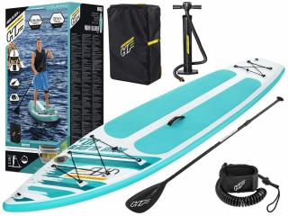Bestway 65347 Nafukovacia doska Stand up Aqua Glider Paddleboard + veslo + pumpa 320cm, modro biely