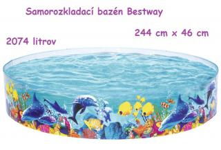 Bestway Samorozkladací Detský bazén 244x46cm 55031 (244 x 46)